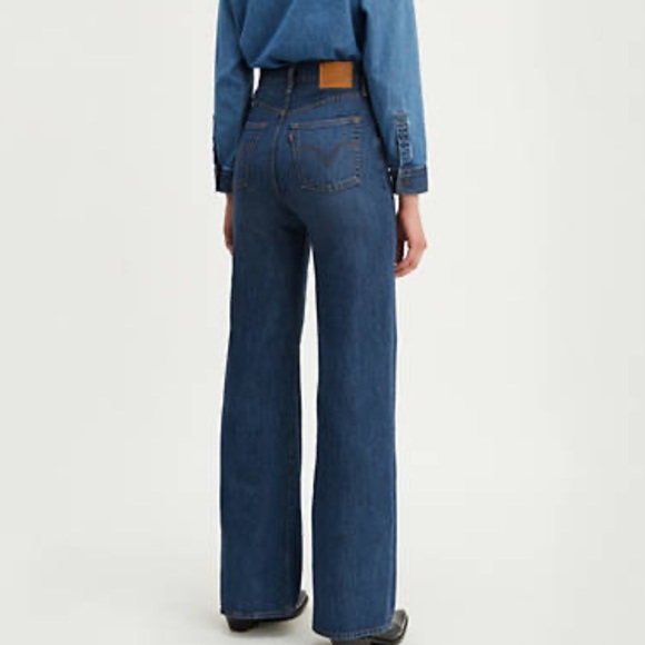 Levi's Denim - Levi’s Ribcage wide leg jean in high times wash